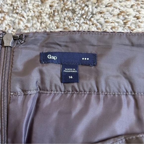 🦋 GAP Factory Mauve Plaid Mini Skirt Office Preppy School Girl Size 14 - Picture 2 of 6